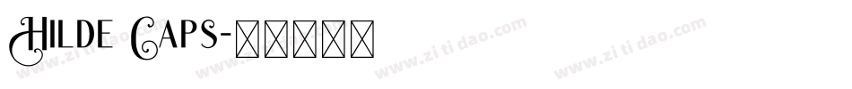 Hilde Caps字体转换
